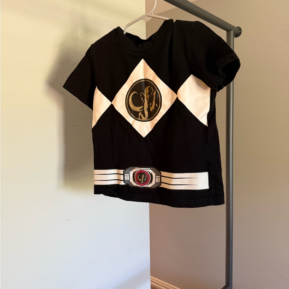 Power Ranger Black and White Kids Tee